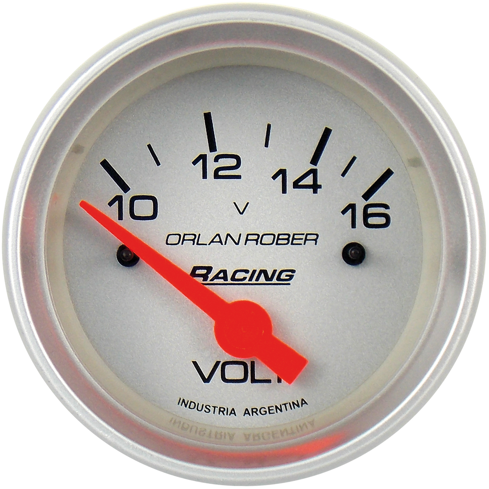 324P12V - VOLTIMETRO 12V - PLATA